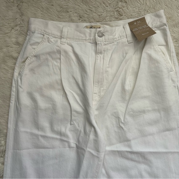 Madewell Jeans The Harlow Wide-Leg: Airy Denim Edition Tile White 31 NWT New - Picture 7 of 13